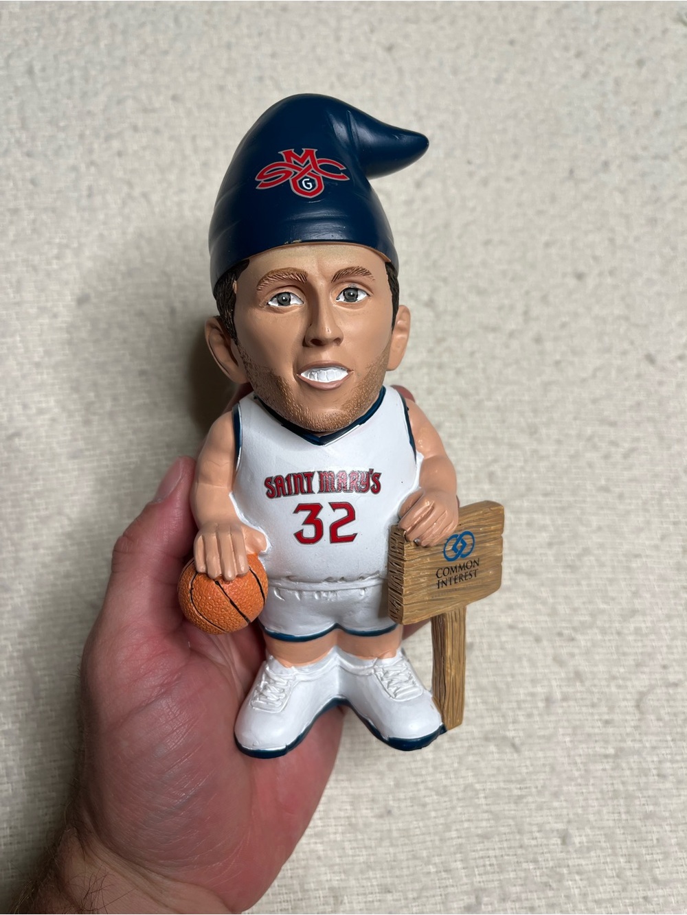 New NIB NCAA Saint Mary’s Gaels Mickey McConnell Gnome Figurine Stadium Handout